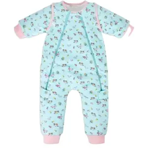 Custom 2.5 Tog Sleep Snuggler Guinea Pig Print Design Long Sleeve Baby Sleeping Bags With Feet Toddlers Sleepwear Baby Sleepsuit