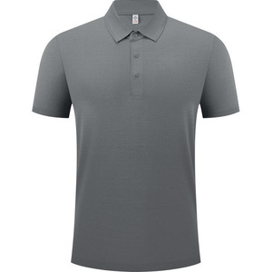 Polo de Manga Corta para Hombre, de Algodón Jacquard, con Cuello, Transpirable, para Trabajo, Corte Holgado, Verano - Product Image 1