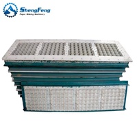 Mesin Cetak Baki Telur Kecil 1*4 dengan Kontrol PLC, Pompa & Motor, Kapasitas 1500 Pcs/Jam, Pencetakan Pulp Kertas Limbah dengan Sistem Pengeringan Alami