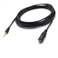 Câble audio plaqué or OEM/ODM 3,5 mm, stéréo 5 pôles, prise auxiliaire TRRRS mâle vers femelle pour une qualité sonore Hi-Fi