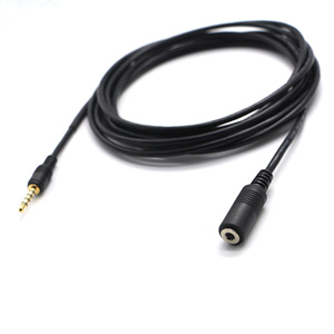 Câble audio plaqué or OEM/ODM 3,5 mm, stéréo 5 pôles, prise auxiliaire TRRRS mâle vers femelle pour une qualité sonore Hi-Fi - Product Image 2