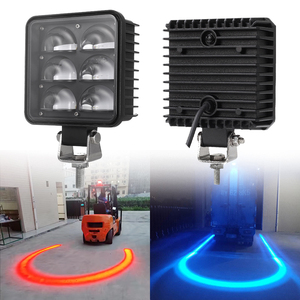 Luz de advertencia de seguridad LED de doble color (rojo y azul) para montacargas, con alerta para peatones, para excavadoras, sitios de construcción, fábricas y áreas mineras. - Product Image 1