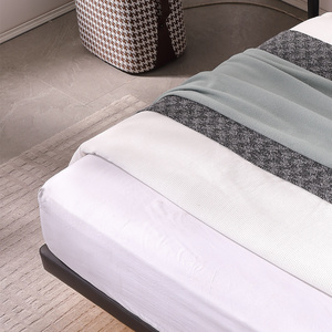 <span class=keywords><strong>Letto</strong></span> in Pelle con <span class=keywords><strong>Testiera</strong></span> a Doppio Cuscino e Striscia Luminosa Nascosta, Personalizzato in Fabbrica, con Struttura in <span class=keywords><strong>Legno</strong></span> Moderna per Uso Alberghiero - Product Image 5