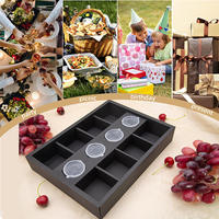 Emballage personnalisé de luxe en papier kraft pour fruits secs, noix salées, chocolats, dattes - Boîtes à tiroirs avec doublure en éponge et logo imprimé