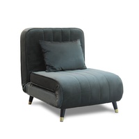 Canapé-lit simple en velours vert japonais, pliable, pour la maison, le bureau, le salon, les hôtels, les appartements, en tissu
