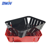 Rechthoekige plastic serveermand voor friet, chips, hamburger, fruitopslag - voor picknicks en delicatessen