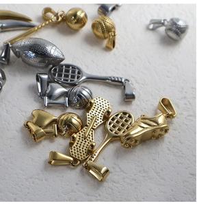 Varios Dijes Deportivos de Acero Inoxidable con Recubrimiento PVD de 18K |   Fútbol, Baloncesto, Fútbol Americano, Tenis, Golf, Béisbol |   Colgante para Hacer Joyas DIY - Product Image 6