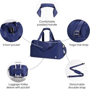 Free sample Custom Logo White Small Water Proof Single Shoulder <b>Yoga</b> Fitness <b>Bag</b> Sport Gym Tote <b>Bag</b> With Pocket - Product Image 6