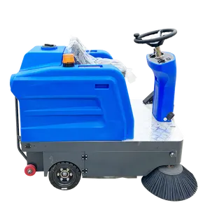Équipement de machine de nettoyage de rue de route Petite balayeuse de rue Machine extérieure de balayeuse de sol