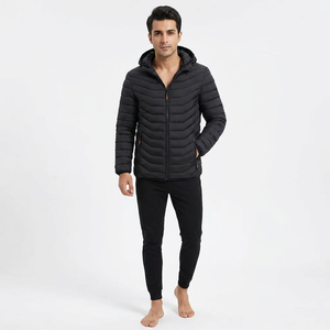 Custom Winter <b>Heated</b> Puffer Jacket for Men Stand Collar Casual Outwear High Quality <b>Coats</b> Padded Men Jacket with Hoodie - Product Image 1