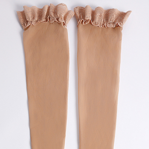 20-30mmhg Ultra-Mince Avec Dentelle Pression Médicale Anti-Thrombose Chaussettes Prévenir Les Varices Chaussettes Cuisse Haute Enveloppé Toe - Product Image 4