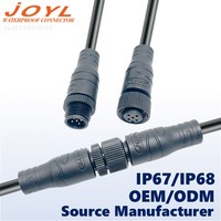 Connecteurs en alliage d'aluminium JOYL M12 IP67 pour capteurs industriels, équipements d'automatisation et machines de construction