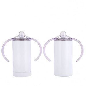 Gobelet isotherme classique en acier inoxydable de 12 oz pour bébé avec double poignée, isolation sous vide, performance thermique de 12 à 24 heures, idéal pour la rentrée scolaire - Product Image 3