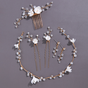 ชุดเครื่องประดับ<span class=keywords><strong>ผม</strong></span><span class=keywords><strong>งาน</strong></span>แฮนด์เมดสไตล์วินเทจ ชุบทอง ทำจากโลหะผสม เหมาะสำหรับเจ้าสาว <span class=keywords><strong>งาน</strong></span>แต่ง<span class=keywords><strong>งาน</strong></span> <span class=keywords><strong>งาน</strong></span>หมั้น <span class=keywords><strong>งาน</strong></span>พรอม และโอกาสพิเศษ - Product Image 3