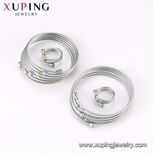 Xuping-Conjunto de 2 piezas de joyería para mujer, sortija, elegante, sencillo y fresco, diseño personalizado, S-166 - Product Image 3