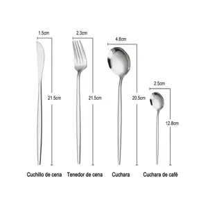Juego de Cubiertos de Acero Inoxidable de 4 Piezas con Cubiertos de Primera Calidad, Libre de BPA y Portátil, Listo para la Escuela, Apto para Lavavajillas y Congelador - Product Image 4