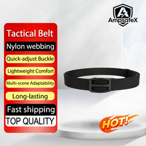 Cinturón Táctico Ajustable de Nailon Resistente para Hombre con Hebilla de Aleación de Zinc, 120 cm de Longitud, Accesorio de Seguridad para Senderismo y Camping al Aire Libre - Product Image 1