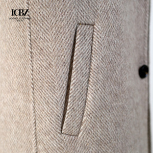 Cappotti Trench di Lusso Personalizzati in Lana Pettinata, Soprabiti Caldi Invernali Lunghi da <span class=keywords><strong>Uomo</strong></span> in <span class=keywords><strong>Cashmere</strong></span> - Product Image 6