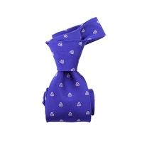 Cravate en soie tissée 100% pour homme, bleue, motif nuage blanc, en gros, fabriquée à la main, qualité mode, en gros de Chine, personnalisable