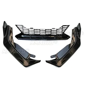 <b>For</b> Nissan Sylphy 2020 Body Kit Front Bumper Splitter Carbon Fiber Look Sport Style Front Bumper Cover <b>Diffuser</b> <b>Car</b> Accessories - Product Image 5