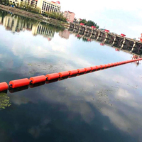 Barrière flottante en plastique pour poubelles, bouées résistantes aux UV, flottabilité de 220 kg, diamètre de 600 mm, pour la capture des déchets dans les barrages, rivières et lacs