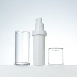2024 Skin Care Products PET Container Set 15ml 30ml 50ml Skin Care Cosmetic Plastic Packaging Pump Refillable Bottle