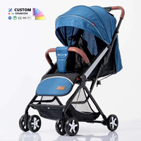 Poussette légère pliable à une main, peut s'asseoir, s'allonger, poussette portable, poussette parapluie, poussette pour bébé de 3 ans