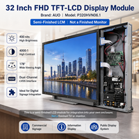 Modul LCD TFT AUO P320HVN06.1 32 inci FHD 1920*1080 400nits Antarmuka LVDS Panel VA Layar Digital Signage