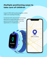 1.44 ''enfants montre intelligente avec GPS Tracker cadran appel réveil HD caméra SOS pour Android IOS téléphone Compatible IP67 étanche