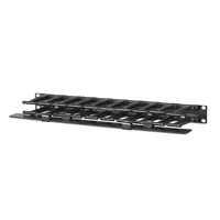 Gestionnaire de câbles horizontal APC NetShelter AR8602A 1U simple face avec couvercle noir 483 x 44 x 110 mm