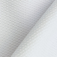 100% Polyester Birds Eye 135GSM 75D72F Tissu Tricoté À Séchage Rapide Respirant Léger Jacquard Maille T-shirts Balle Uniformes