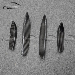 สติ๊กเกอร์คาร์บอนไฟเบอร์ Olotdi สำหรับตกแต่งข้างตัวรถ ด้านหน้าและด้านหลัง กันชนหน้า-หลัง คานาร์ด สปลิตเตอร์ สีดำ สำหรับ W205 C205 C63s - Product Image 4