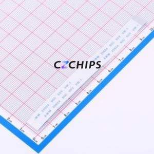 ZX-FFC0.5-T-10048-17P FFC Cable (Flexible Flat Cable) P=0.5mm Connector 17P 0.5mm Non-Inverting 10cm - Product Image 1