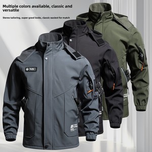 Men <strong>Winter</strong> Work Uniform Set Fleece Lined Waterproof Outdoor Labor Protection <strong>Clothes</strong> - Product Image 5