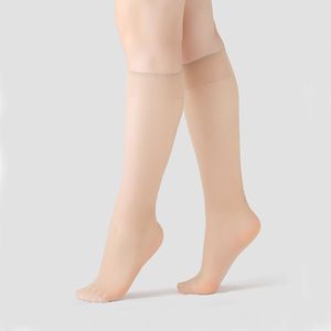 Confezione da 5 <span class=keywords><strong>Calze</strong></span> Sottili al Ginocchio in Nylon Trasparente 15 <span class=keywords><strong>DEN</strong></span>, Lucide e Setose, con Ampia Fascia Elastica Comoda, da Donna, Tinta Unita, per Primavera e Uso Quotidiano - Product Image 3