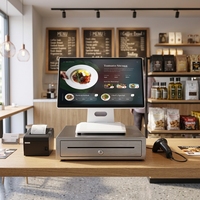 Système POS modulaire sans ventilateur MatsudaPOS OEM ODM ST8500 blanc 15,6 pouces Intel I3 16 Go de RAM Garantie de 3 ans