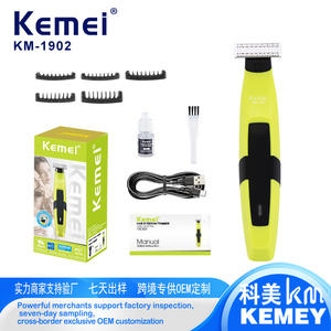 Afeitadora Eléctrica Kemei Km-1902, Impermeable y Recargable, para Recortar el Vello Corporal y Depilación Íntima - Product Image 2