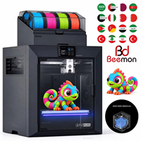 Imprimante 3D QIDI Plus 5 Combo multicolore, imprimante 3D FDM de grande taille à haute vitesse avec structure CoreXY fermée