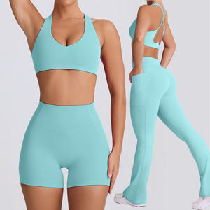 Nuevo Conjunto Deportivo Transpirable de Yoga para Mujer, Estilo Sling, para Ejercicio al Aire Libre, de Secado Rápido - Product Image 2