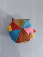 Jouet interactif pour chien en peluche Karl Dog Ball, jouet couineur pour petits chiens - Lavable, écologique, rembourré en coton naturel, jouet d'exercice