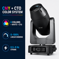 En stock: Foco móvil LED BSW de 400W con sistema de mezcla de colores CMY CTO, efecto Gobo, haz de luz, spot y wash para iluminación de escenario.