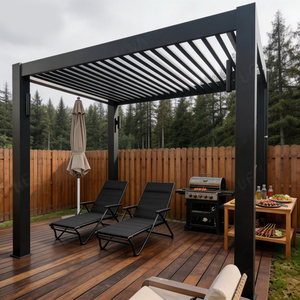 Conjunto de Muebles de Exterior de Lujo para Resort, Gazebo de Aluminio, Barra, Mostrador, Tumbonas, Camas de Día, Iluminación LED para el Borde de la Piscina - Product Image 1