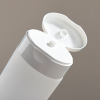 Flacon pompe inversée en velours PE pour soins de beauté, texture velours, pour crème visage, design mignon, emballage OEM