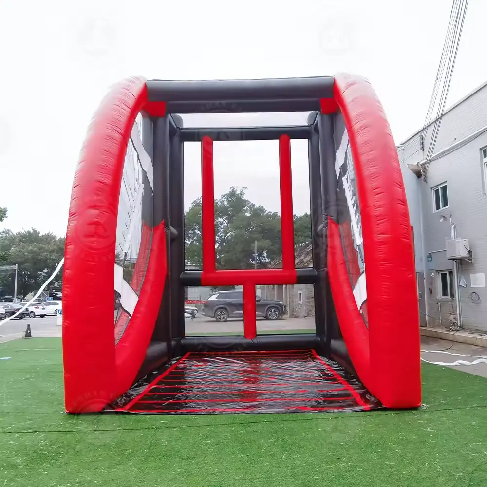 Inflatable bóng đá đá ném trò chơi quăng thể thao cho thuê lĩnh vực bơm hơi mục tiêu bóng đá thách thức cho bán