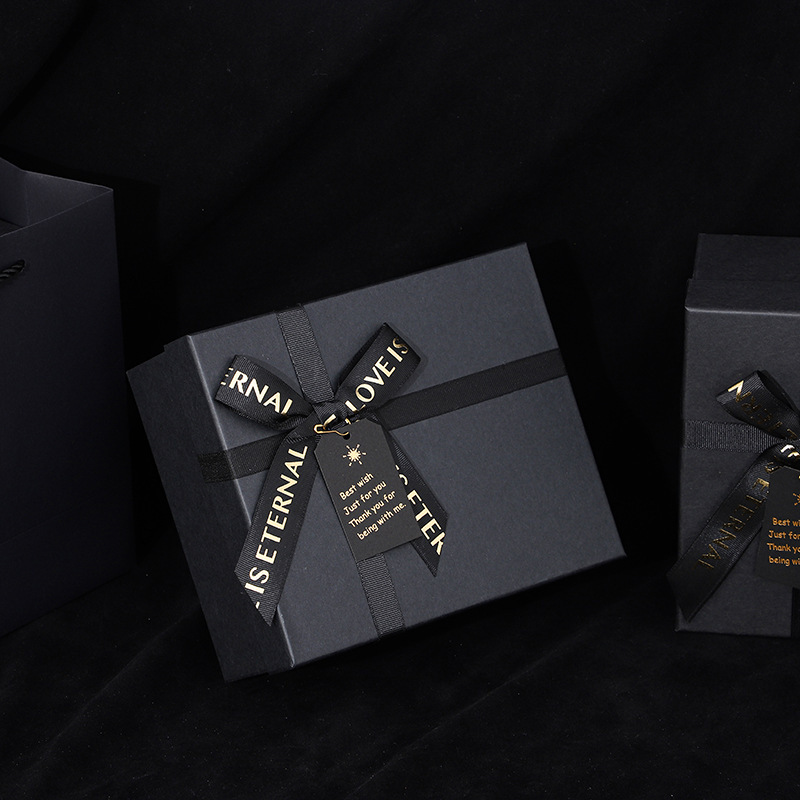 Black bow knot * 25*20*10 gift box (gift bag)