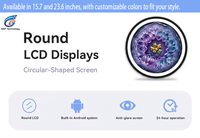 Señalización Digital Interactiva Circular, Pantalla LCD Circular de Alto Brillo con Tecnología G Plus FF Multitáctil para Salas de Exhibición Comerciales