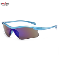 Bettega nouvelles lunettes de soleil de sport européennes et américaines une pièce coupe-vent lunettes de soleil teintées colorées cyclisme lunettes de protection