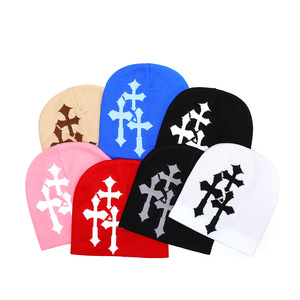 Chapeau Jacquard Hip Hop <span class=keywords><strong>Homme</strong></span> et Femme, Broderie 3D Tricotée, Style Urbain, Mode <span class=keywords><strong>Hiver</strong></span>, Chapeau Anti-froid - Product Image 1