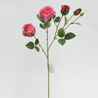 Bouquet de fleurs artificielles en soie, roses blanches réalistes pour mariage, décoration de la maison, fête, cadeau d'événement