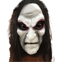 Masque d'Halloween, accessoires de déguisement, masque de zombie réaliste, masque de mascarade à longs cheveux, masque de fantôme d'Halloween, masque effrayant